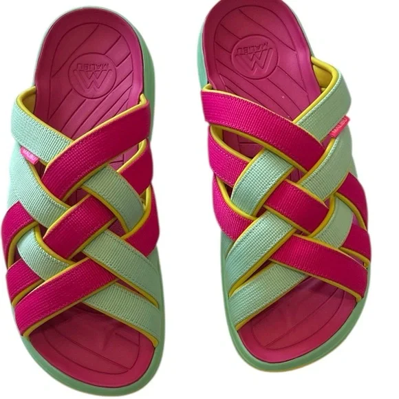 Malibu Sandals Zuma LX Woven Slide Arch Support Cushioned Size 10 - Picture 3 of 9